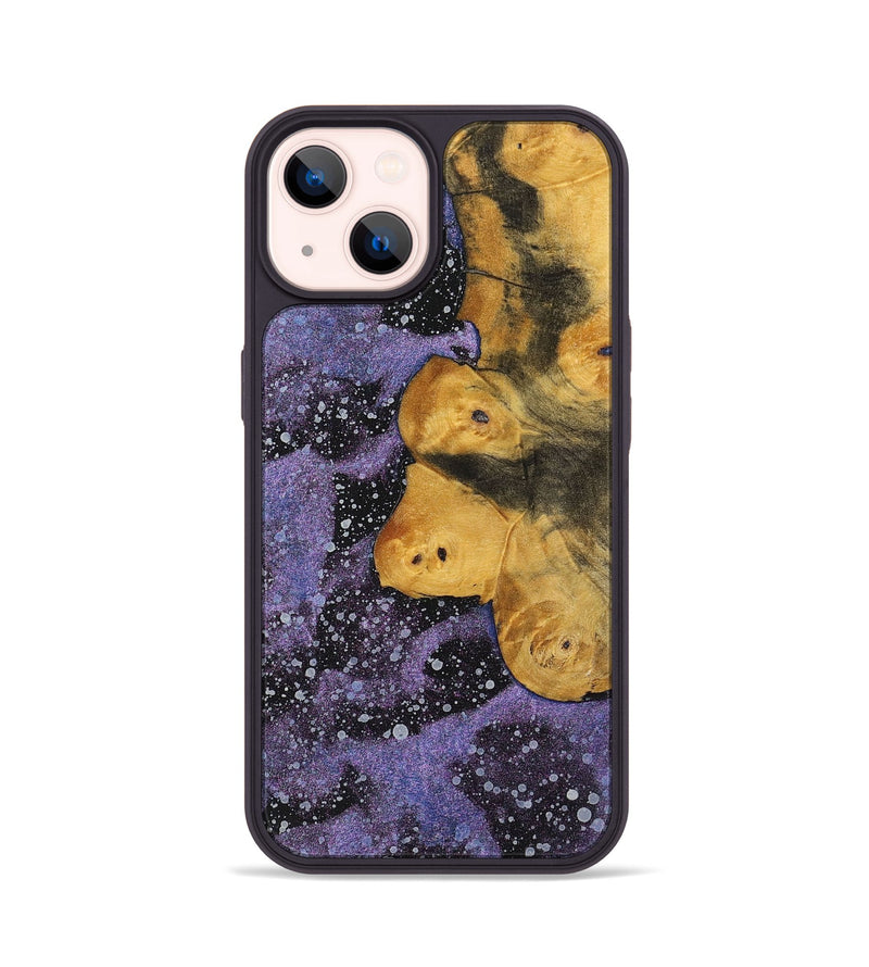 iPhone 14 Wood+Resin Phone Case - Bria (Cosmos, 700063)