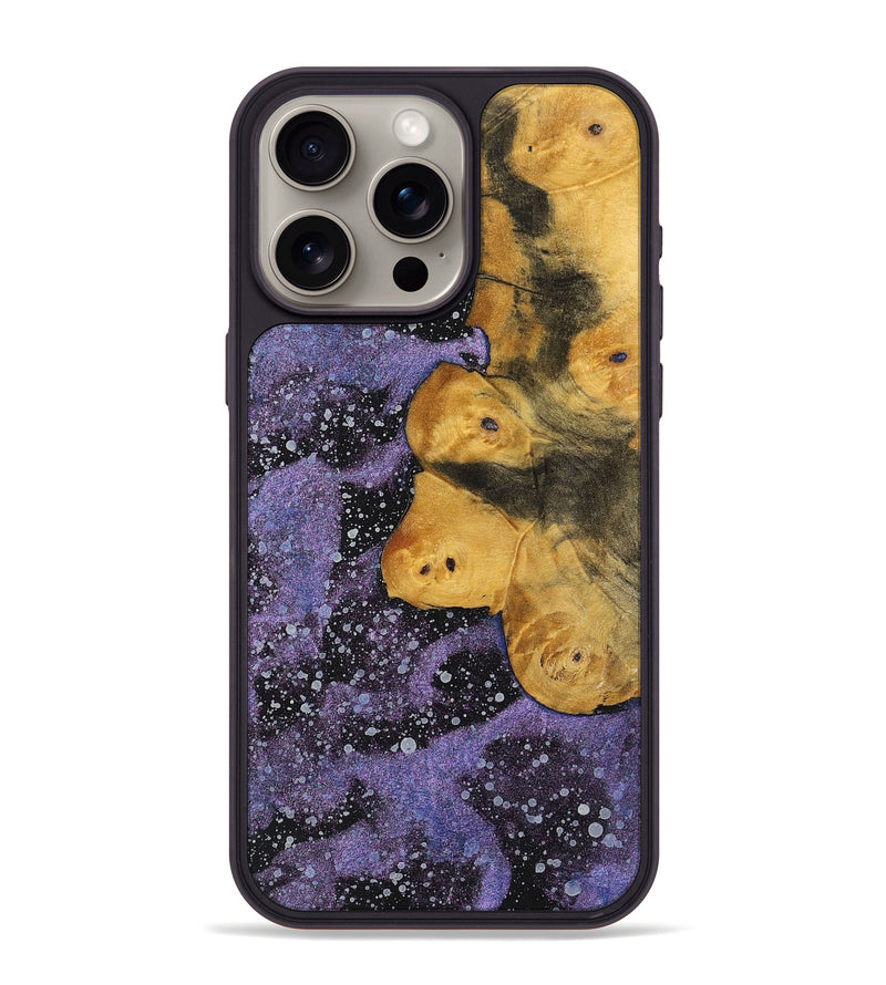 iPhone 15 Pro Max Wood+Resin Phone Case - Bria (Cosmos, 700063)