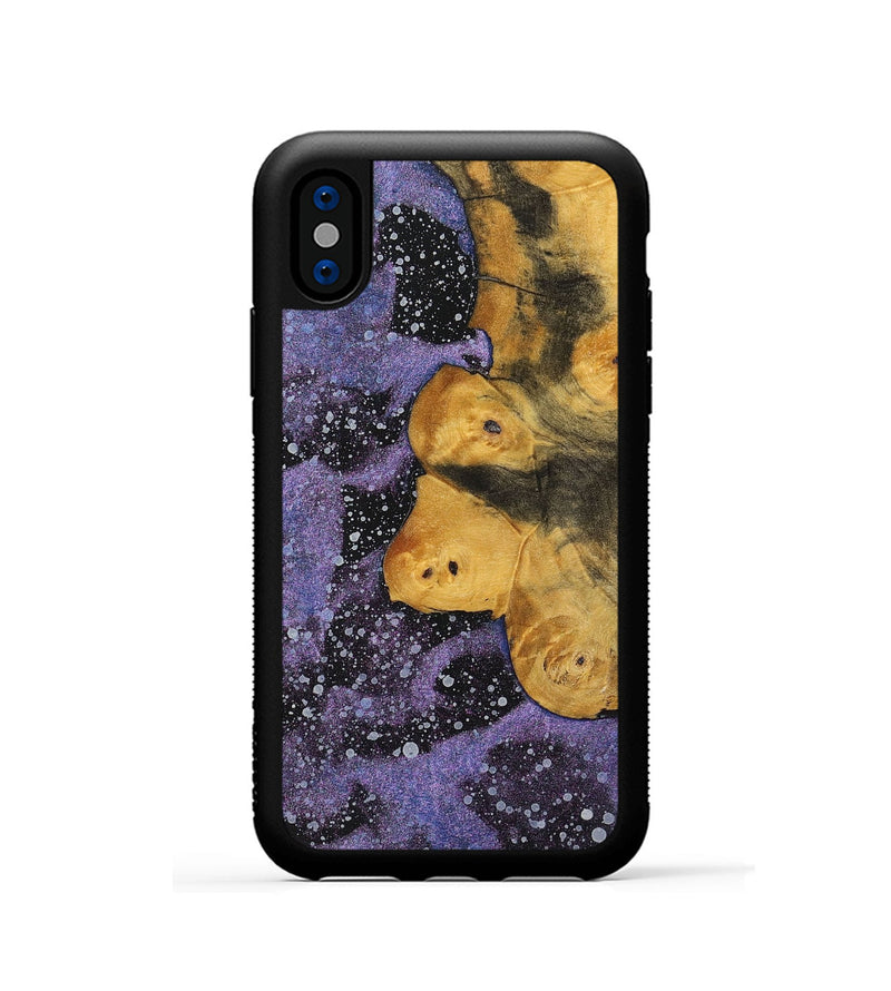 iPhone Xs Wood+Resin Phone Case - Bria (Cosmos, 700063)