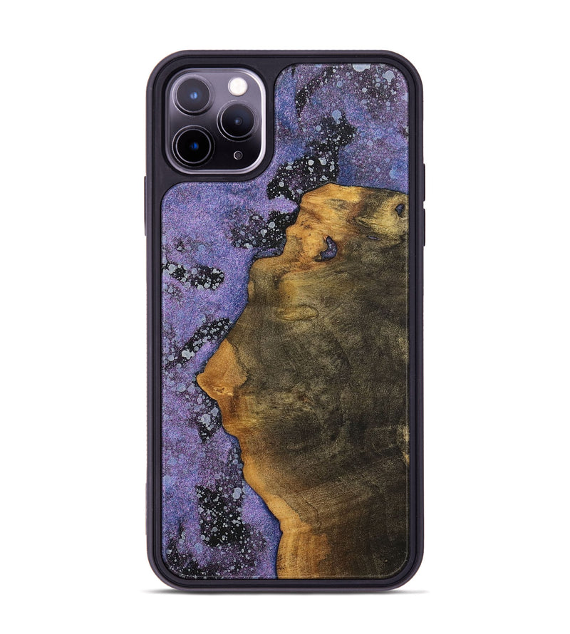 iPhone 11 Pro Max Wood+Resin Phone Case - Gina (Cosmos, 700064)