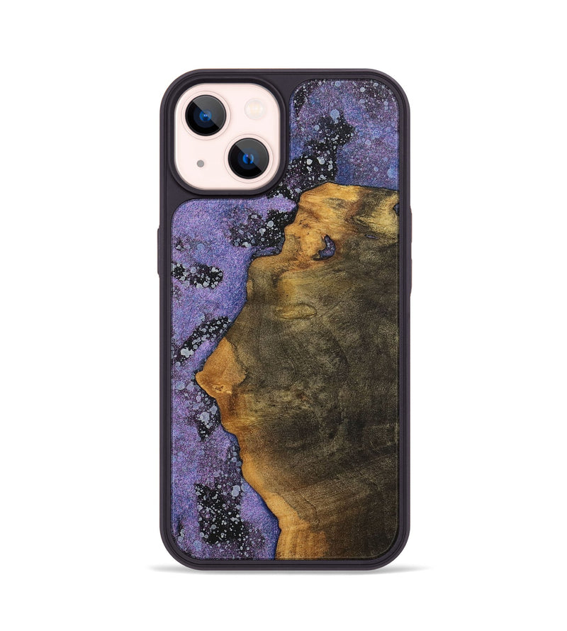 iPhone 14 Wood+Resin Phone Case - Gina (Cosmos, 700064)