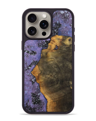 iPhone 15 Pro Max Wood+Resin Phone Case - Gina (Cosmos, 700064)