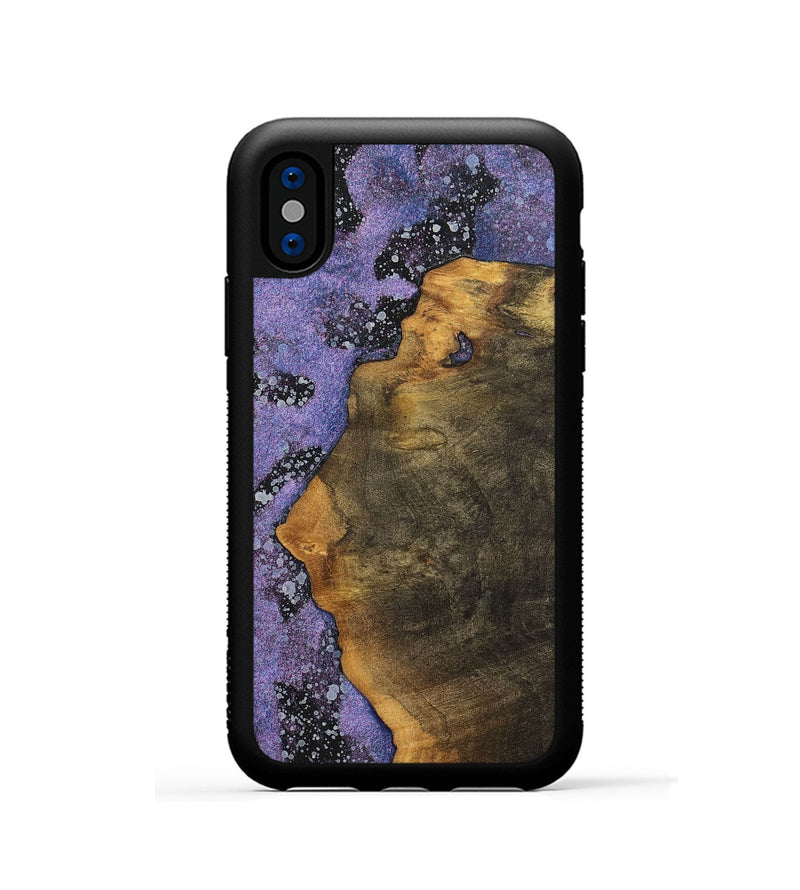 iPhone Xs Wood+Resin Phone Case - Gina (Cosmos, 700064)