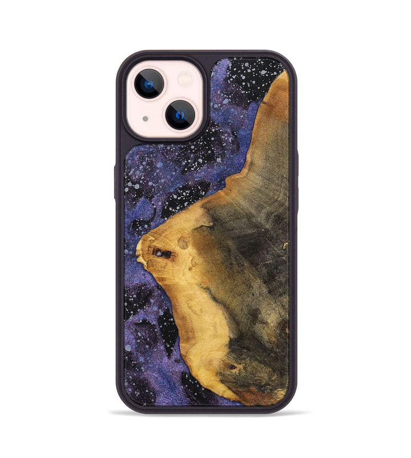 iPhone 14 Wood+Resin Phone Case - Sondra (Cosmos, 700065)