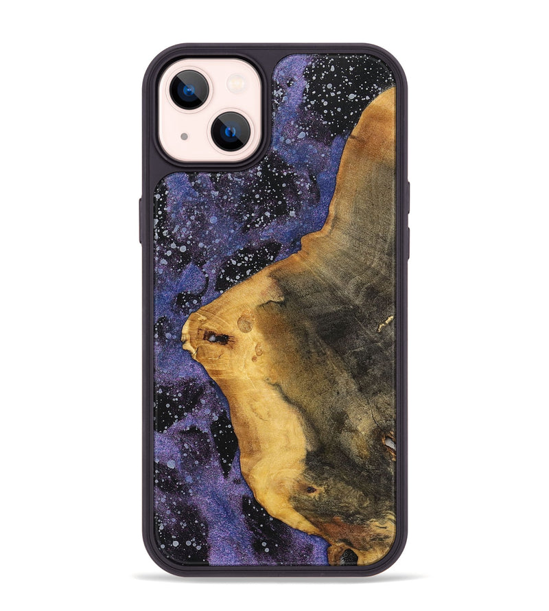 iPhone 14 Plus Wood+Resin Phone Case - Sondra (Cosmos, 700065)