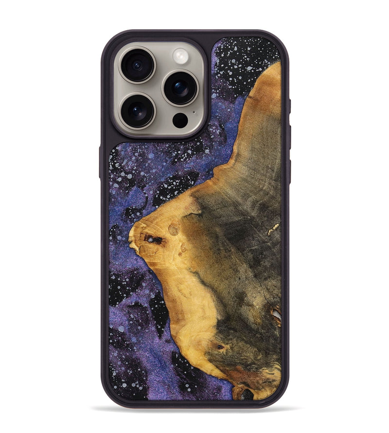 iPhone 15 Pro Max Wood+Resin Phone Case - Sondra (Cosmos, 700065)
