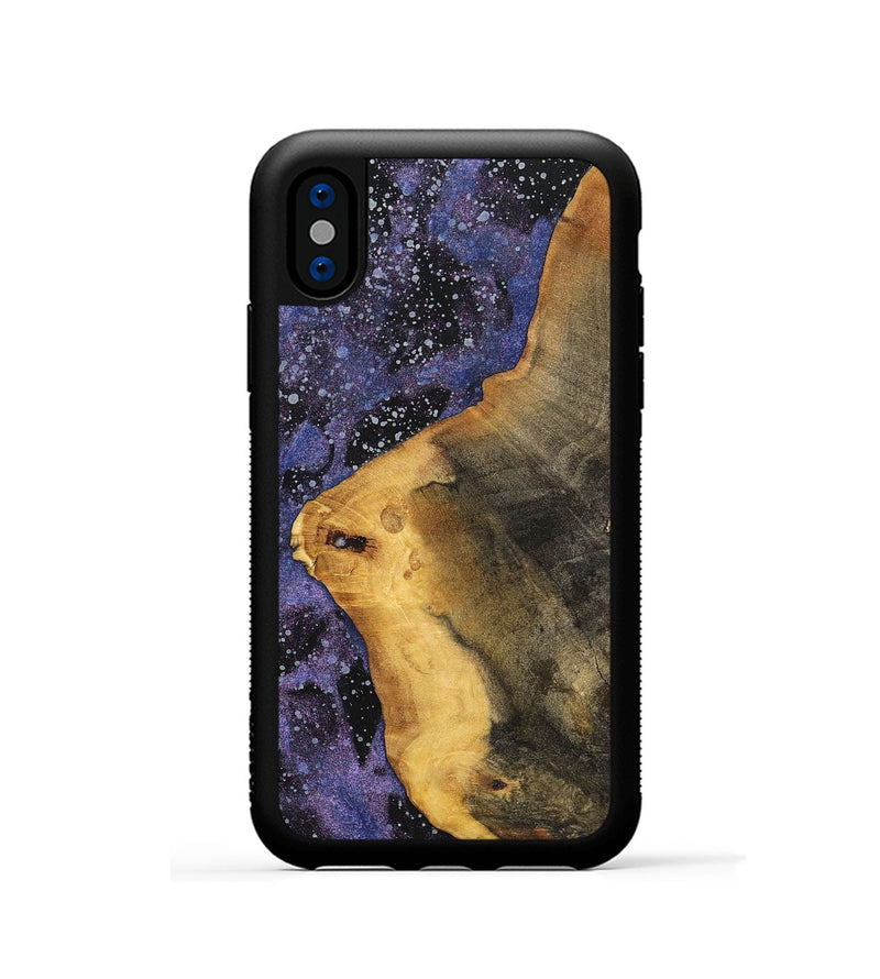 iPhone Xs Wood+Resin Phone Case - Sondra (Cosmos, 700065)