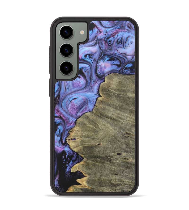 Galaxy S23 Plus Wood+Resin Phone Case - Dena (Purple, 700069)