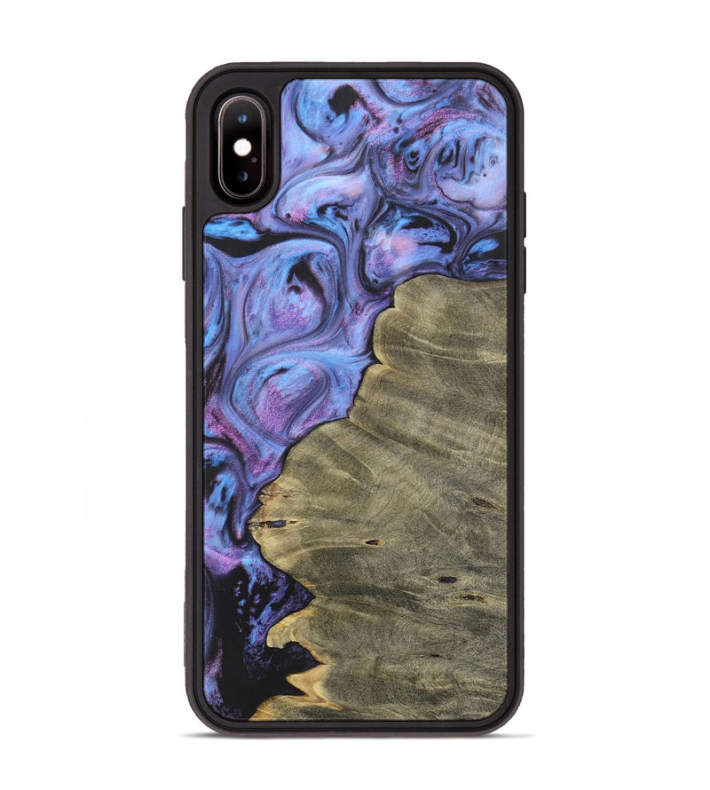 iPhone Xs Max Wood+Resin Phone Case - Dena (Purple, 700069)