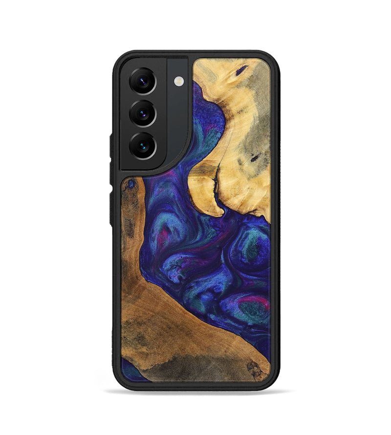 Galaxy S22 Wood+Resin Phone Case - Daniel (Purple, 700073)