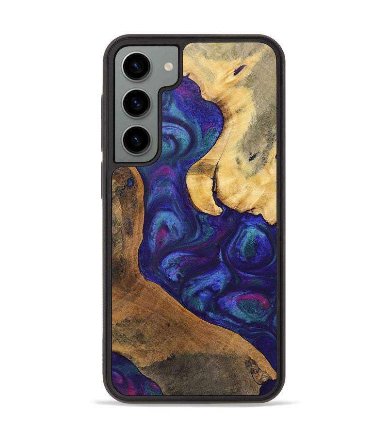 Galaxy S23 Plus Wood+Resin Phone Case - Daniel (Purple, 700073)