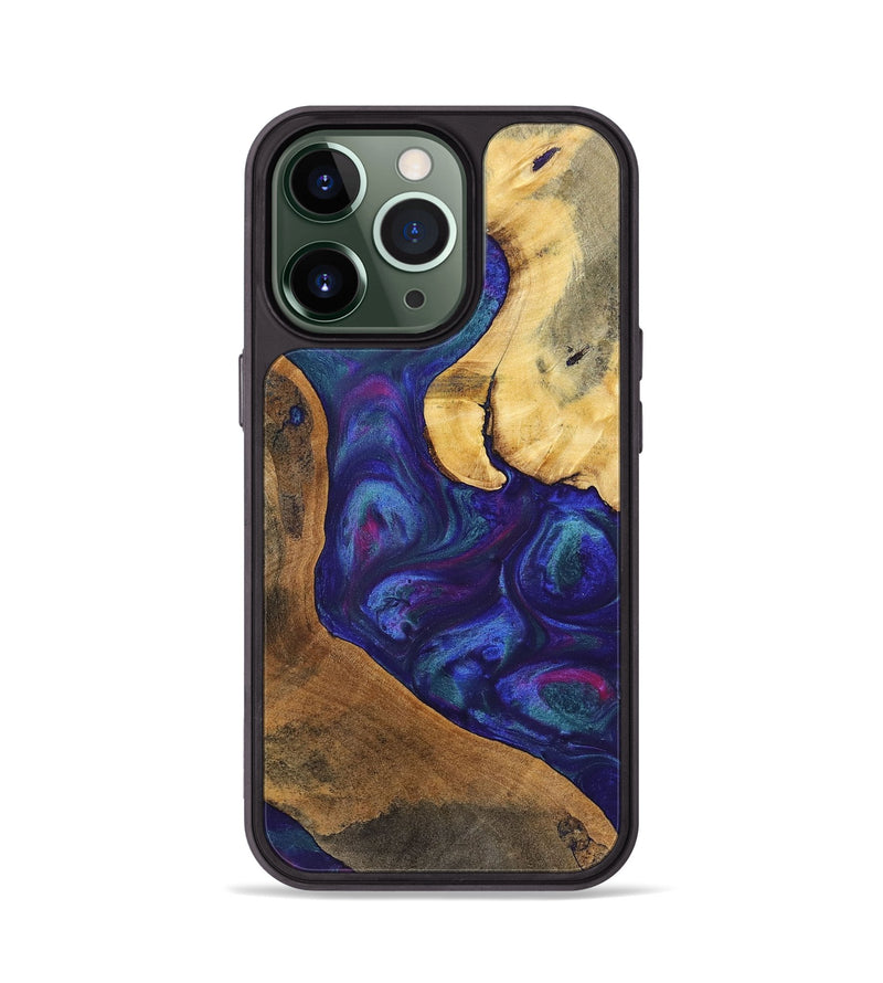 iPhone 13 Pro Wood+Resin Phone Case - Daniel (Purple, 700073)