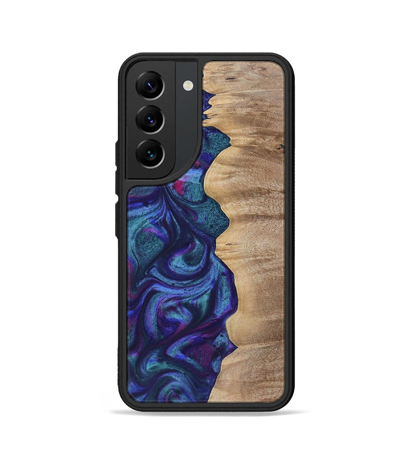 Galaxy S22 Wood+Resin Phone Case - Kris (Purple, 700077)