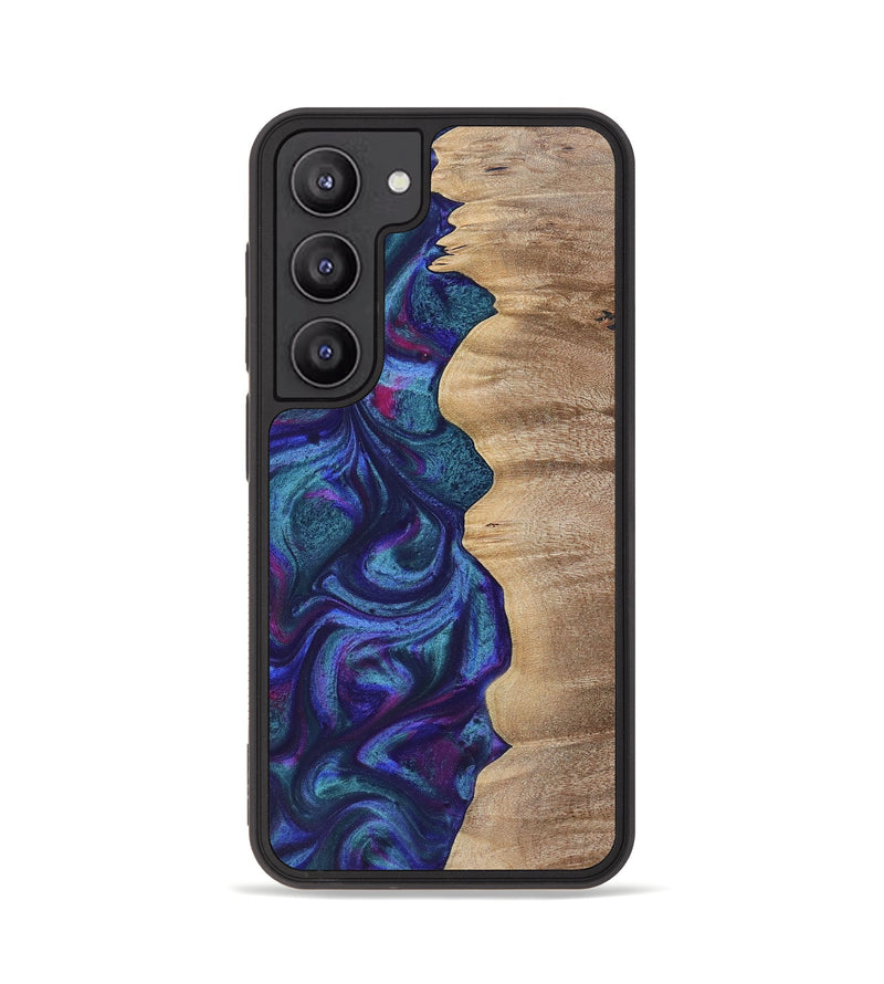 Galaxy S23 Wood+Resin Phone Case - Kris (Purple, 700077)