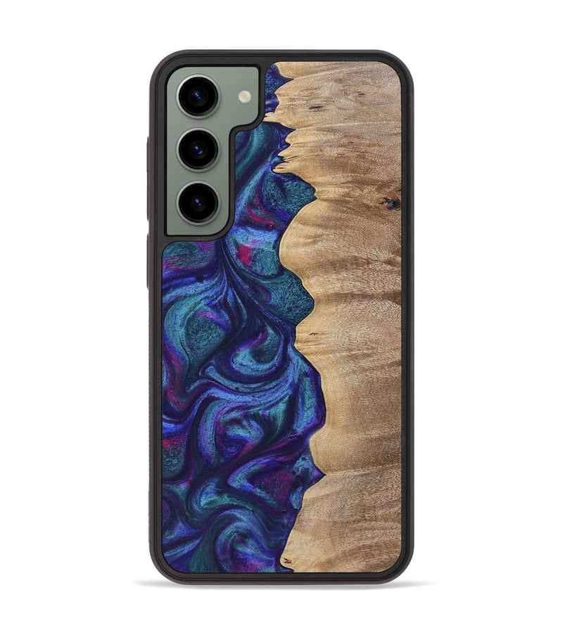 Galaxy S23 Plus Wood+Resin Phone Case - Kris (Purple, 700077)