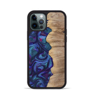 iPhone 12 Pro Wood+Resin Phone Case - Kris (Purple, 700077)