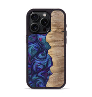 iPhone 15 Pro Wood+Resin Phone Case - Kris (Purple, 700077)