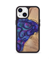 iPhone 13 Wood+Resin Phone Case - Nick (Purple, 700078)