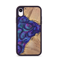 iPhone Xr Wood+Resin Phone Case - Nick (Purple, 700078)