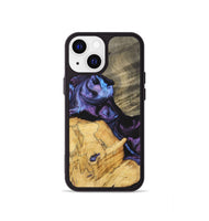 iPhone 13 mini Wood+Resin Phone Case - Diamond (Purple, 700080)