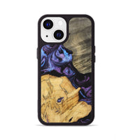 iPhone 13 Wood+Resin Phone Case - Diamond (Purple, 700080)