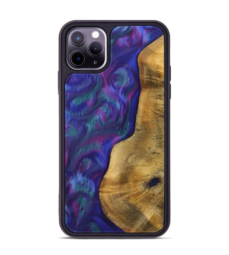 iPhone 11 Pro Max Wood+Resin Phone Case - Kali (Purple, 700081)