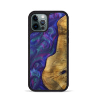 iPhone 12 Pro Wood+Resin Phone Case - Kali (Purple, 700081)