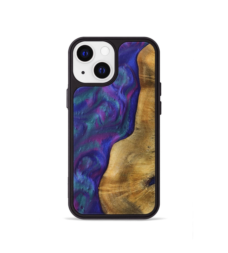 iPhone 13 mini Wood+Resin Phone Case - Kali (Purple, 700081)
