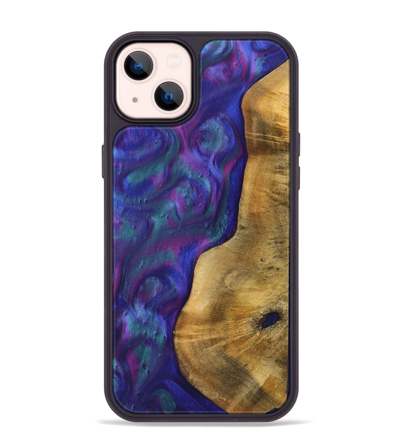 iPhone 14 Plus Wood+Resin Phone Case - Kali (Purple, 700081)