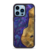 iPhone 14 Pro Max Wood+Resin Phone Case - Kali (Purple, 700081)