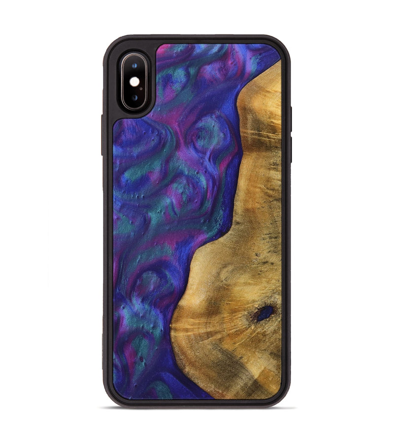iPhone Xs Max Wood+Resin Phone Case - Kali (Purple, 700081)
