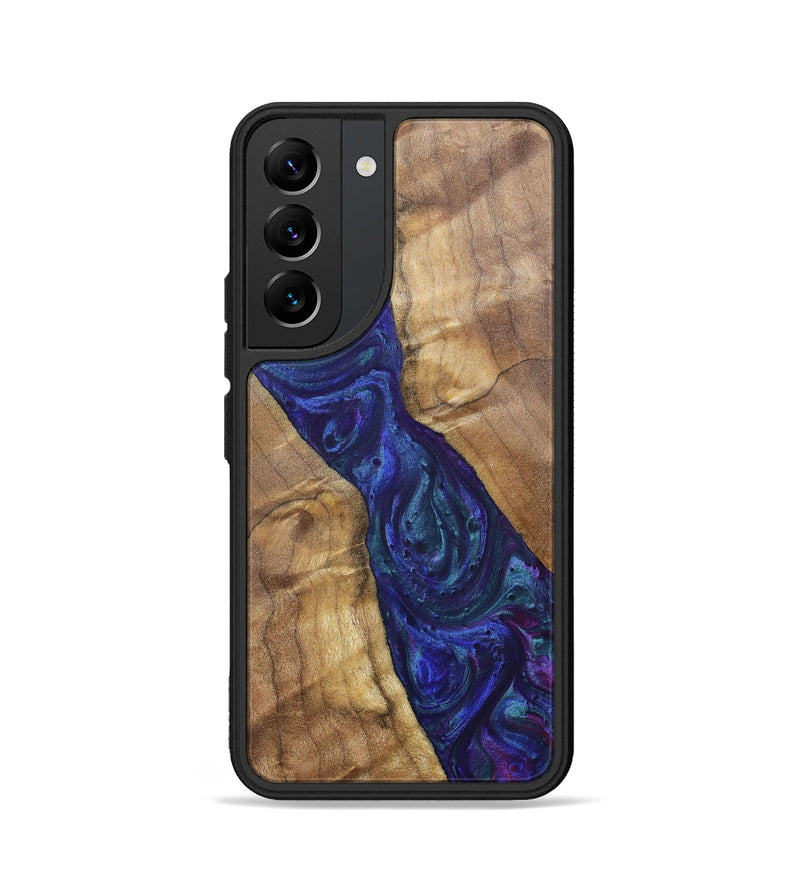 Galaxy S22 Wood+Resin Phone Case - Ronnie (Purple, 700086)