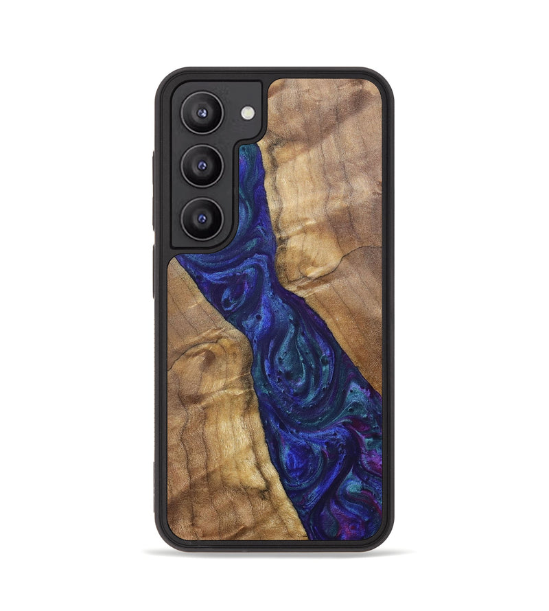 Galaxy S23 Wood+Resin Phone Case - Ronnie (Purple, 700086)