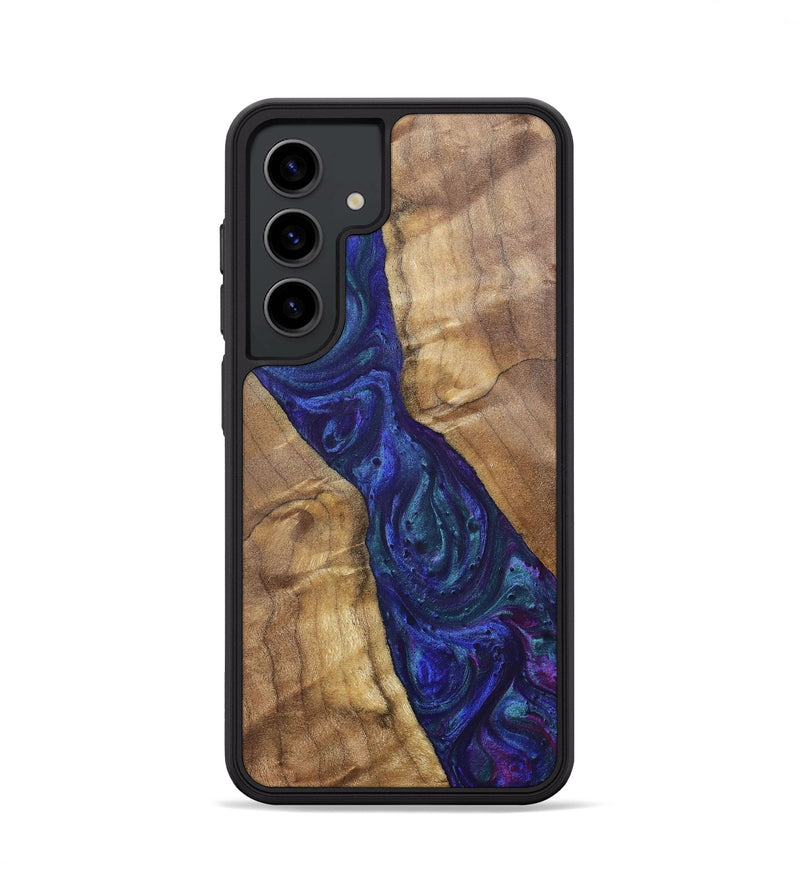 Galaxy S24 Wood+Resin Phone Case - Ronnie (Purple, 700086)