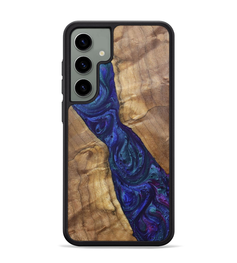 Galaxy S24 Plus Wood+Resin Phone Case - Ronnie (Purple, 700086)