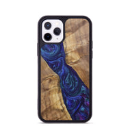 iPhone 11 Pro Wood+Resin Phone Case - Ronnie (Purple, 700086)