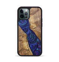 iPhone 12 Pro Wood+Resin Phone Case - Ronnie (Purple, 700086)