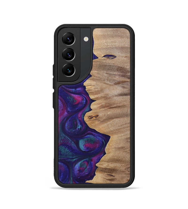 Galaxy S22 Wood+Resin Phone Case - Lucille (Purple, 700089)