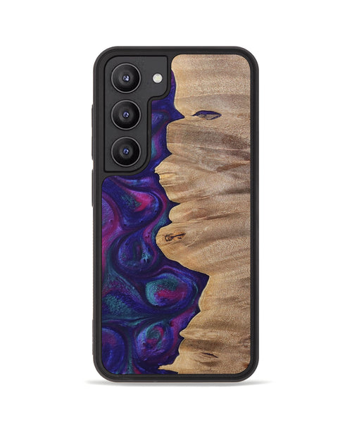 Galaxy S23 Wood+Resin Phone Case - Lucille (Purple, 700089)