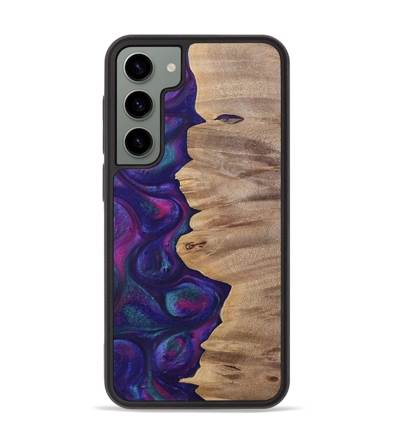 Galaxy S23 Plus Wood+Resin Phone Case - Lucille (Purple, 700089)