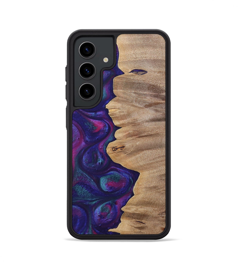 Galaxy S24 Wood+Resin Phone Case - Lucille (Purple, 700089)