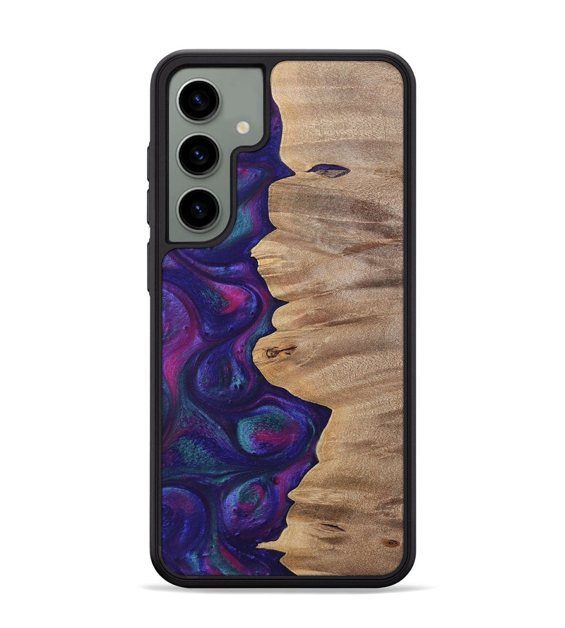 Galaxy S24 Plus Wood+Resin Phone Case - Lucille (Purple, 700089)