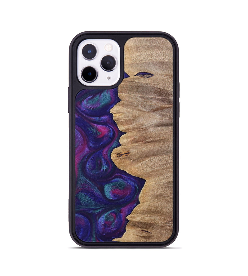 iPhone 11 Pro Wood+Resin Phone Case - Lucille (Purple, 700089)
