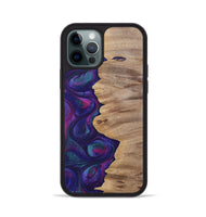 iPhone 12 Pro Wood+Resin Phone Case - Lucille (Purple, 700089)