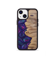 iPhone 13 mini Wood+Resin Phone Case - Lucille (Purple, 700089)
