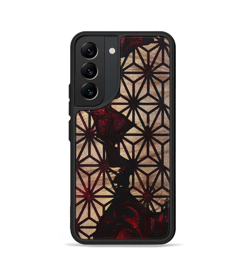Galaxy S22 Wood+Resin Phone Case - Daphne (Pattern, 700091)
