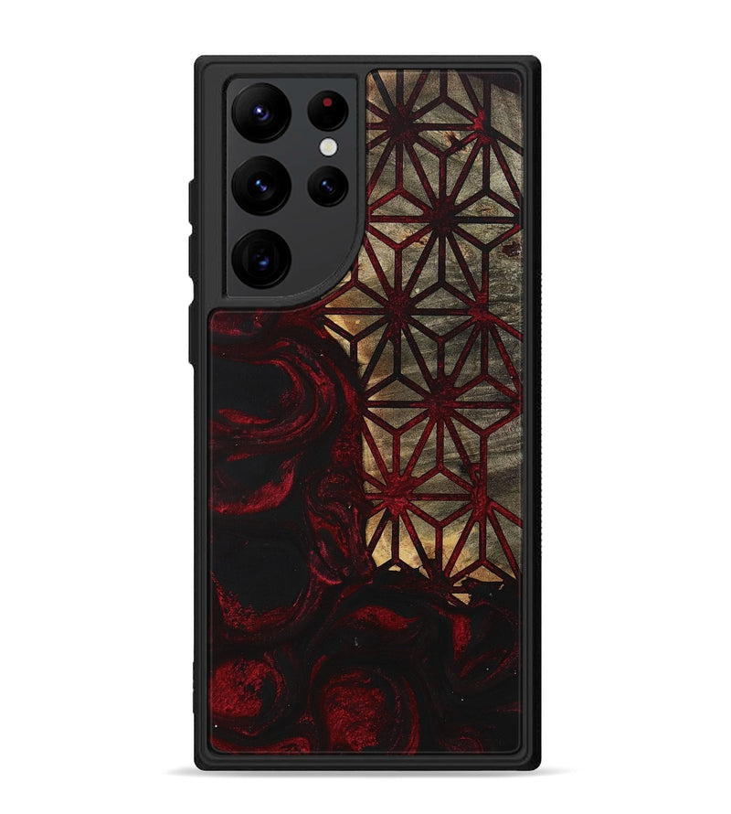 Galaxy S22 Ultra Wood+Resin Phone Case - Elaina (Pattern, 700094)
