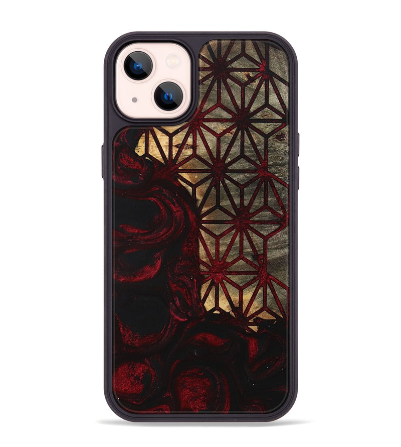 iPhone 14 Plus Wood+Resin Phone Case - Elaina (Pattern, 700094)