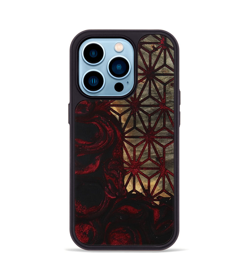 iPhone 14 Pro Wood+Resin Phone Case - Elaina (Pattern, 700094)