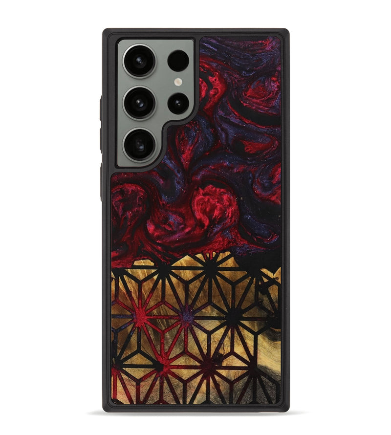 Galaxy S23 Ultra Wood+Resin Phone Case - Angel (Pattern, 700097)
